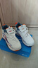 回力籃球鞋子男鞋新款秋季高幫運動(dòng)鞋青少年皮面防水厚底防滑增高跑鞋 白/藍/桔 41 曬單實(shí)拍圖
