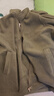 回力（Warrior）外套男秋冬雙面搖粒絨運動(dòng)上衣青少年加絨加厚立領(lǐng)夾克 棕綠 2XL  曬單實(shí)拍圖