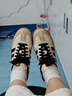 阿迪達斯 （adidas）三葉草系列 女 SAMBA OG W 休閑鞋 ID0478 米白/淺卡其 38 曬單實(shí)拍圖