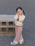 班喜迪女童毛衣秋冬裝2025新款洋氣寶寶針織毛線(xiàn)上衣兒童秋季套頭衫童裝 米色 100 曬單實(shí)拍圖