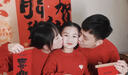G.duck親子裝全家福一家三口四口秋冬紅色毛衣2024新款母子母女裝針織衫 紅色 100 (建議身高90-100CM 曬單實(shí)拍圖