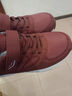 足力健大師老人鞋女中老年人冬季步行鞋加絨毛襯里暖棉鞋女式防滑軟底母親鞋 D1103暗紅女款 （送襪子） 40 曬單實(shí)拍圖