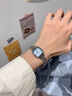 歌迪（GEDI）手表女生小眾韓系方形初高中生女新款鋼帶石英腕表送閨蜜生日禮物 貝殼藍 曬單實(shí)拍圖