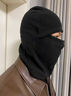 辛叢戶(hù)外騎行保暖頭套加絨多功能脖套防風(fēng)秋冬帽子搖粒絨運動(dòng)保暖頭套 親膚保暖【深灰色-1件】可戴頭盔 曬單實(shí)拍圖
