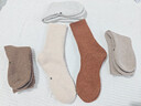 北極絨5雙裝羊毛襪子女秋冬季加絨加厚保暖雪地羊絨中長(cháng)筒地板毛圈棉襪 曬單實(shí)拍圖