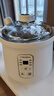 西屋電燉鍋玻璃電燉盅隔水燉多功能家用寶寶煮粥煮燕窩可預約WDZ-122 杏色 1.2L 曬單實(shí)拍圖