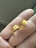 周生生 六字大明咒黃金戒指文化祝福開(kāi)口戒對戒90212R計價(jià) 4.59克(含工費240元) 曬單實(shí)拍圖