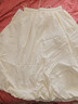 初語(yǔ)原紗防曬云朵花苞裙女2025年春秋新款蓬蓬裙小個(gè)子顯高中長(cháng)裙子 淺米色 L 曬單實(shí)拍圖