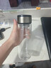 【?京東物流配送】高硼硅雙層玻璃杯大容量泡茶杯水杯子茶水分離 【雙層加厚】茶杯 350ml 1只 曬單實(shí)拍圖