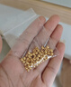 同心鳳足金999黃金散珠手鏈純金重工古法小金珠子轉運珠隔珠手串金鏈子 0.8g,4mm古法珠-4顆 曬單實(shí)拍圖