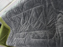 浪莎（langsha）抱枕被子兩用冬季抱枕被二合一加厚加絨車(chē)載抱枕蓋毯二合一枕頭被 冰川灰【蓬松柔軟 即開(kāi)即合】 抱枕40x40cm展開(kāi)100x145cm 曬單實(shí)拍圖