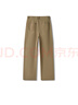 森馬（Semir）休閑褲女長(cháng)褲腰帶ins潮秋季磨毛做舊打褶闊腿褲101524127020B 曬單實(shí)拍圖