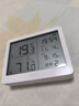 得力（deli）室內溫濕度表 LCD\電子溫濕度計老人兒童禮物生日禮品帶鬧鐘功能 嬰兒房辦公用品 白色LE502-WH 曬單實(shí)拍圖
