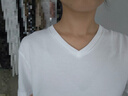 優(yōu)衣庫(kù)男裝女裝情侶百變T快干V領(lǐng)T恤休閑短袖475376 455356 475376/00白色 S /165/84A 曬單實(shí)拍圖