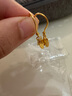 周生生永系列黃金耳飾 金葉子足金耳環(huán) 一葉暴富 40535E計(jì)價(jià) 3.48克(含工費(fèi)130元) 曬單實(shí)拍圖