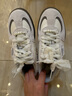 彪馬（PUMA）【德訓鞋】復古銀灰蕾絲厚底鞋女新款T字鞋PALERMO401286 灰色-迷霧灰-01 36 曬單實(shí)拍圖