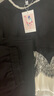 歐絲婕（OUSIJIE）大碼女裝胖mm新款假兩件蕾絲拼接上衣半裙褲子兩件時(shí)尚休閑套裝女 褲子套裝 3XL 【145-160斤】 曬單實(shí)拍圖