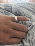 倔匠999足銀男士戒指足銀活口銀指環(huán)單身尾戒食指男款潮素光圈光面個(gè) 8MM均碼(適合一般男生佩戴) 曬單實(shí)拍圖