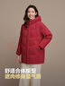 波司登25年羽絨服女士冬90絨加厚連帽寬松中長(cháng)款休閑百搭保暖外套 曬單實(shí)拍圖