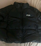 FILA官方女士羽絨服2025冬季新款運動(dòng)短款寬松保暖立領(lǐng)外套 正黑色-BK L 170/88A/L 曬單實(shí)拍圖
