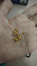同心鳳足金999黃金散珠手鏈純金重工古法小金珠子轉(zhuǎn)運(yùn)珠隔珠手串金鏈子 1g,4mm古法珠-5顆 曬單實(shí)拍圖