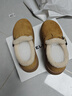百麗（Belle）千層可頌質(zhì)感勃肯鞋女2025秋新款商場(chǎng)厚底增高休閑鞋E4S1DCM5預售 淺棕色-毛里 36 曬單實(shí)拍圖