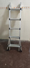 鎂多力（midoli）折疊梯多功能伸縮 人字梯鋁合金工程加厚可升降便攜家用登高直梯 【五步多功能款】人字2.5=直梯5米 *1 曬單實(shí)拍圖