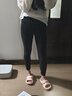 笙格兒德絨秋褲女加絨打底褲春薄絨褲內(nèi)穿大碼緊身線褲保暖褲子女秋冬季 黑色 L(95-115)斤 曬單實(shí)拍圖