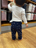 優(yōu)衣庫嬰幼兒寶寶搖粒絨緊身褲打底褲內(nèi)里加絨保暖469646 469646/69藏青色 90 曬單實拍圖
