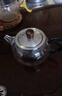 全度耐熱玻璃茶壺迷你泡茶壺功夫小茶壺一人用小容量綠茶專(zhuān)用泡茶器 透明把手如意壺 350ml 曬單實(shí)拍圖