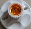國際電工E27通用螺口燈座加厚LED圓形方形陶瓷膠木內膽懸吊式螺旋扭燈頭 圓形加厚【膠木內膽】1只 曬單實(shí)拍圖