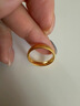 妗綺水貝黃金金店同款足金包銀泥鰍背戒指古法亮面素圈實(shí)心情侶款對戒 4mm泥鰍背古法戒指[金約0.8]4克 11號[國號24] 曬單實(shí)拍圖