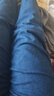 真維斯（JEANSWEST）牛仔褲男2025秋季薄款寬松直筒褲百搭男褲子休閑長褲藍(lán)色40 曬單實(shí)拍圖