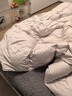 富安娜白鵝絨羽絨被子冬季 雙人加厚被芯50%白鵝絨1500g填充230*229cm 曬單實(shí)拍圖