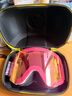 南恩NANDN滑雪鏡護目鏡女雪地滑雪眼鏡透氣高清防霧翻蓋男滑雪鏡 白框朋克粉 曬單實(shí)拍圖
