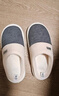 潔麗雅（Grace）棉拖鞋男士秋冬季室內防臭防滑居家保暖厚底踩屎感拖鞋男款冬天 曬單實(shí)拍圖