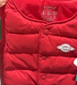 ibaby恒溫羽絨馬甲兒童鵝絨馬甲鵝絨服冬季新款純色男女童馬甲羽絨服 熱情紅 80 曬單實(shí)拍圖
