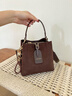 CALWAN KEODH水桶包包女包2026新款斜挎真皮單肩手提生日禮物送女友老婆 【棕色】輕奢時(shí)尚百搭高級感實(shí)用走心女生閨蜜 曬單實(shí)拍圖