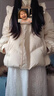 SUSTYLE國際一線(xiàn)品牌棉服外套女生2025新款小眾寬松保暖加厚棉襖羽絨棉衣 紫色 XL  150-170斤 曬單實(shí)拍圖