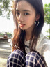 LnieerS925銀針莫比烏斯素圈大圓圈耳環(huán)女輕奢高級感耳釘2025新款耳飾品 【S925銀針】4cm銀色莫比烏斯耳環(huán) 曬單實(shí)拍圖