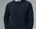 利郎【含羊絨+桑蠶絲】加絨毛衣男圓領(lǐng)冬季保暖針織衫可機洗毛衫2025 深藏青（G5DMS8362S） 6XL 200/108A 曬單實(shí)拍圖
