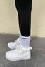 回力高幫鞋男款春季2025新款百搭潮鞋秋冬小白鞋感板鞋女 白色【高幫情侶款】 【收藏加購 40 曬單實拍圖