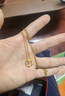 萃華足金999蝴蝶之戀黃金項(xiàng)鏈時(shí)尚女士金吊墜生日禮物送女友老婆 金重約5g 曬單實(shí)拍圖