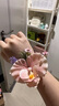 馬蹄蓮蝴蝶蘭粉色胸花結婚禮伴郎伴娘新郎新娘胸針一套唯美全字條 粉色蝴蝶蘭手腕花 曬單實(shí)拍圖