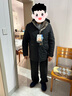 老爺車(chē)（LAOYECHE）【90絨三合一】羽絨服男士冬季新款爸爸裝外套男中老年人保暖冬裝 黑色 XL (180) 曬單實(shí)拍圖