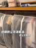 JCZS日本防塵袋衣服防塵罩掛式衣柜衣罩全封閉西裝套大衣服掛衣袋家用 中寬-長(cháng)版-高120寬60深5 60*50cm 環(huán)保/半透明/防塵/防潮/防水/加厚/加寬/大空間 曬單實(shí)拍圖