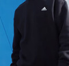 阿迪達斯 （adidas）官方衛衣男 秋季新款運動(dòng)跑步長(cháng)袖休閑加絨保暖衣服圓領(lǐng)套頭衫 IB2774/灰色-內里加絨 L 180/100A 曬單實(shí)拍圖
