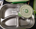 蘇泊爾（SUPOR）飯盒316L不銹鋼便攜飯盒中小學(xué)生便當盒打飯分格餐盒 曬單實(shí)拍圖