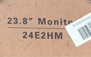AOC電腦顯示器 全高清VA屏 安防監控辦公可壁掛愛(ài)眼不閃23.8英寸顯示屏24E2HM 企業(yè)業(yè)務(wù) 曬單實(shí)拍圖