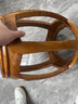 紅善金絲楠木圓鼓凳正宗四川小葉楨楠實(shí)木鼓墩凳子仿古中式榫卯工藝 曬單實(shí)拍圖